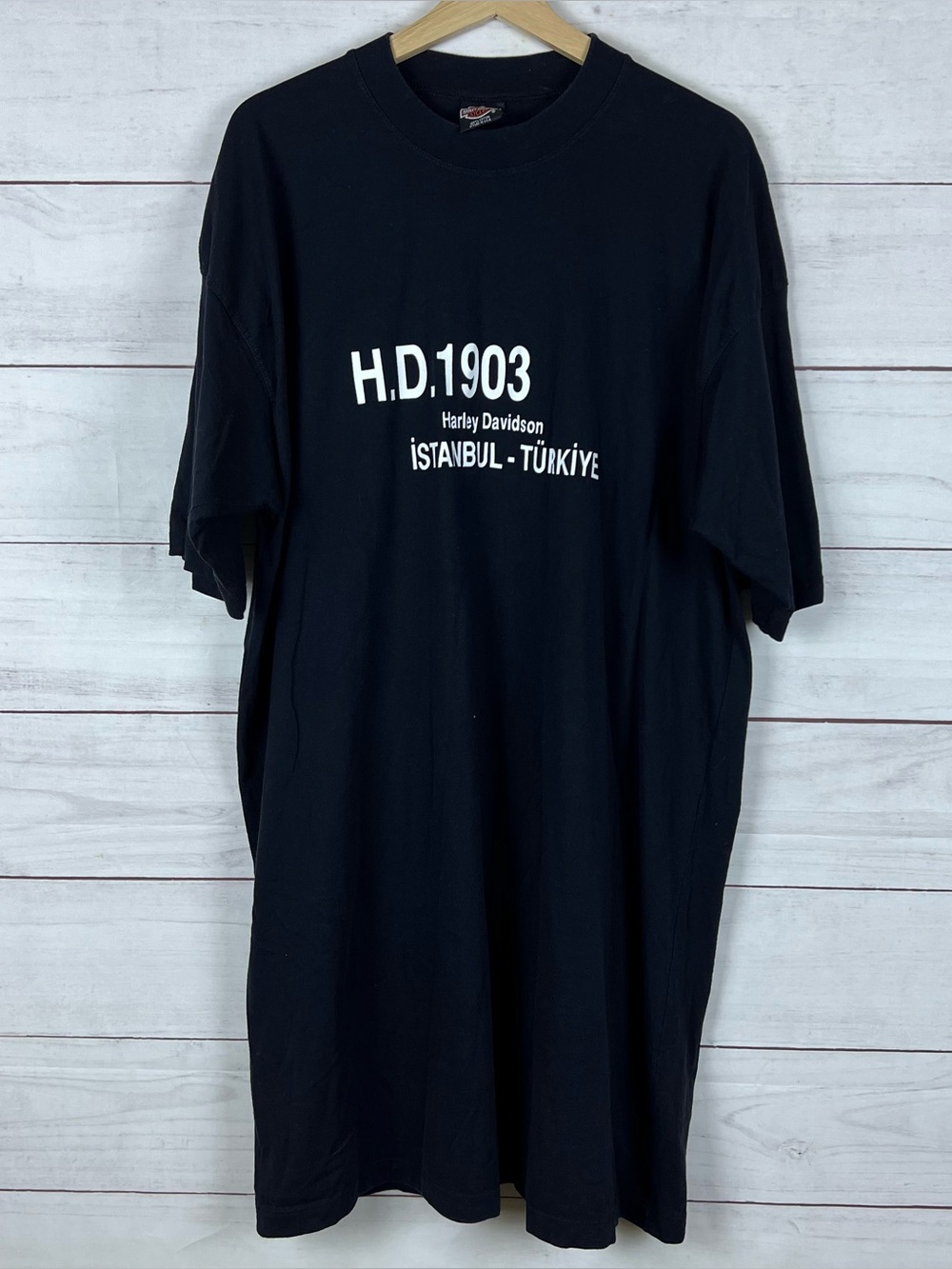 Harley Davidson Women’s Long T-Shirt Sleep Dress Istanbul Türkiye Black One Size